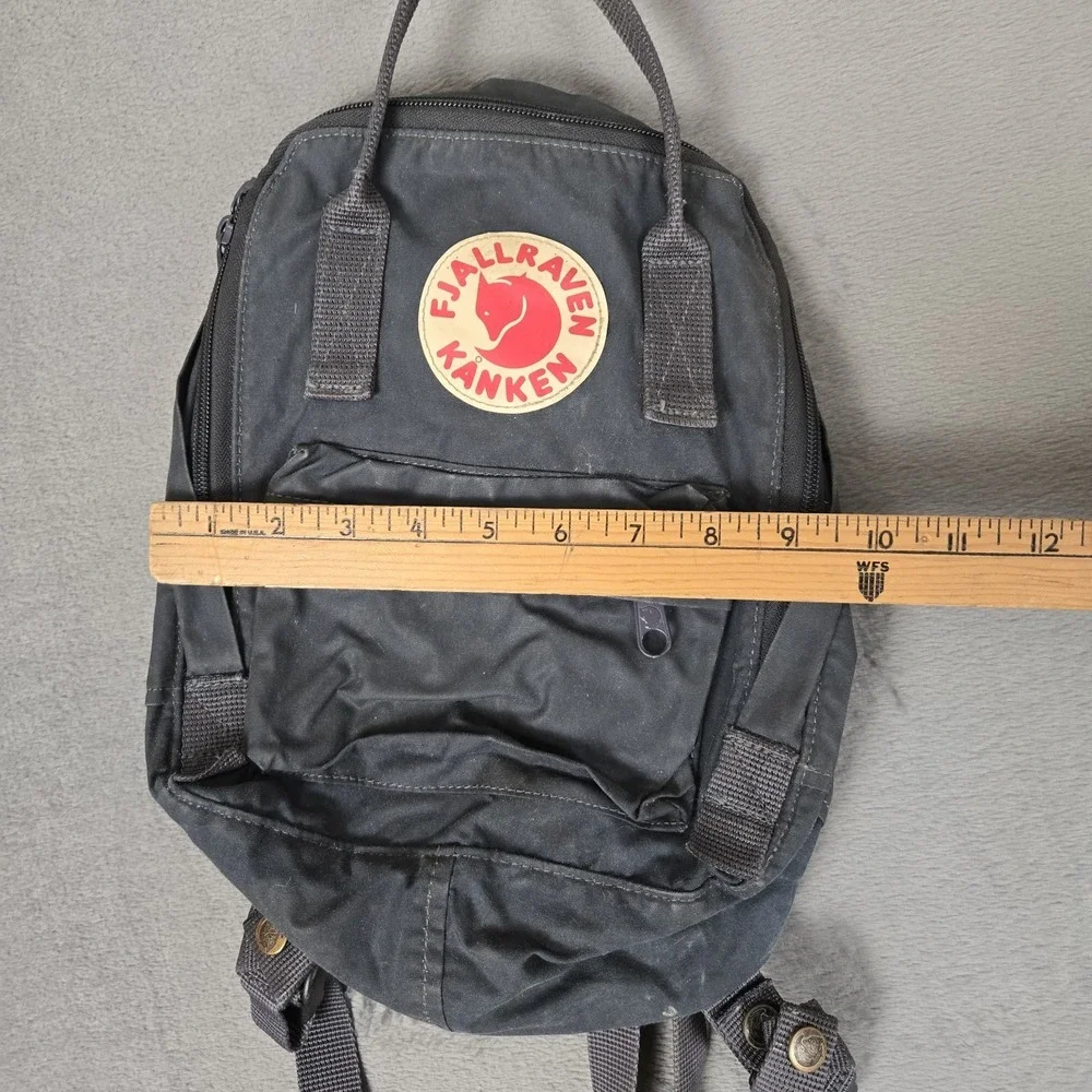 Fjallraven Mini Kanken Classic Backpack Blue Waxed Cotton‎ 23561